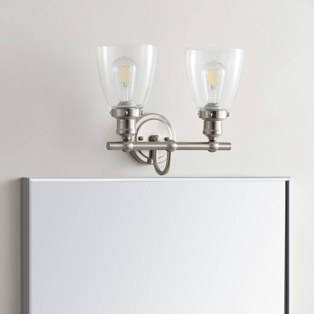 Bronze and Clear Glass Outdoor Electric Wall Sconce