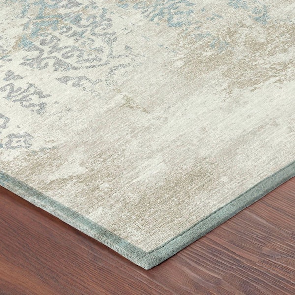 Chantille Machine Washable Indoor/Outdoor Abstract ACN2713 Ivory 10 ft. x 14 ft. Area Rug