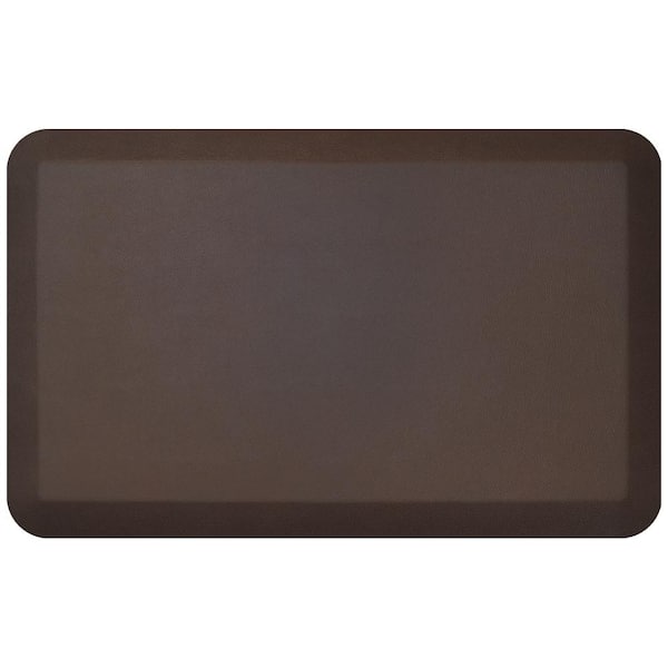 GelPro NewLife Designer Leather Grain Truffle 20 in. x 32 in. Anti-Fatigue Comfort Kitchen Mat