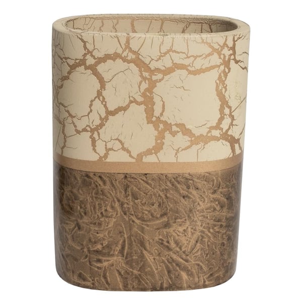 Sweet Home Collection Parker Tumbler (1-Piece) Bathroom Accessory - Brown