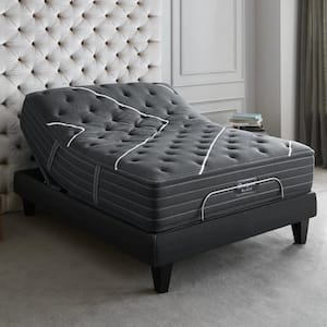 Black Luxury Base Full 8 in. Adjustable Bed Frame