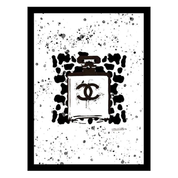 VENICE BEACH Collections Fashion Animal Print Glam Perfume Bottle by Fairchild Paris 1 Piece Framed Graphic Print 18 in. x 14 in.