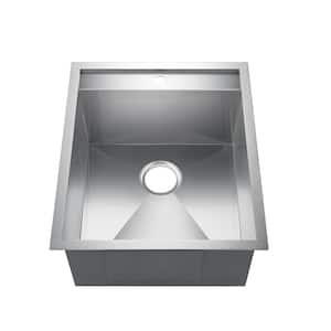 Thelma Stainless Steel 19 in. 16-Gauge Single Bowl Drop-In Kitchen Sink