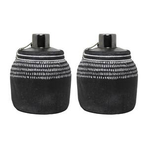 Abstract Stone Tabletop Torch (2-Pack)