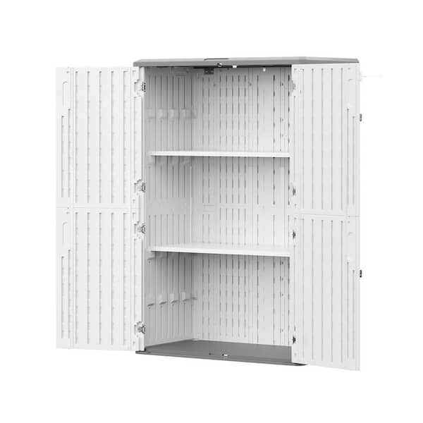 Sizzim Vertical 4.3 ft. W x 2.5 ft. D Resin Shed with 2-Piece