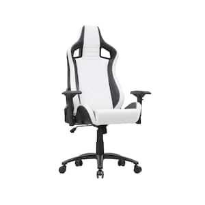 Luk Black PU Leather Racing Gaming Chair With Adjustable Armrests
