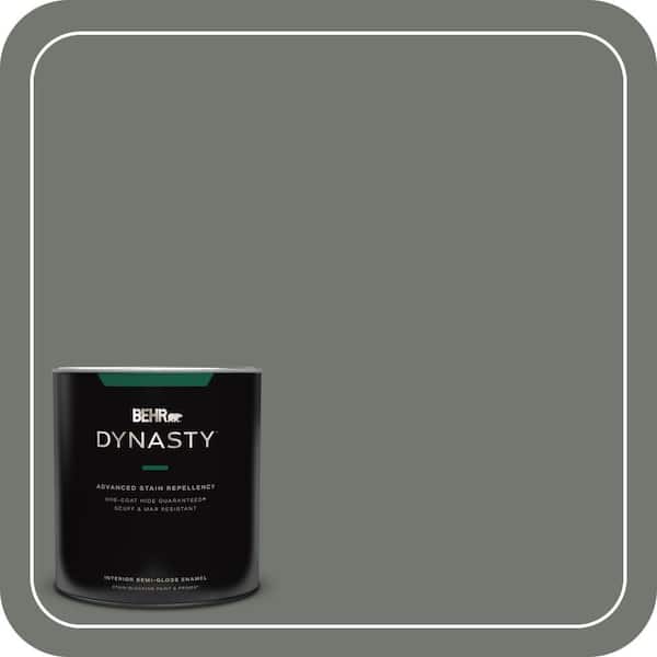 BEHR DYNASTY 1 qt. #T17-13 In the Woods Semi-Gloss Enamel Interior Stain-Blocking Paint and Primer