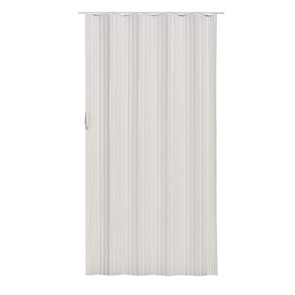Dunes 48 in. x 80 in. White Vinyl Accordion Door with Hardware