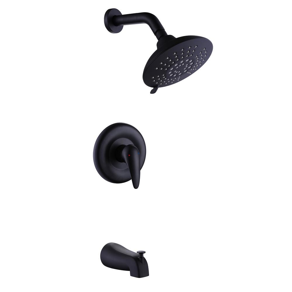 Single Handle 5-Spray Shower Faucet 2.5 GPM with High Pressure faucet in Ma