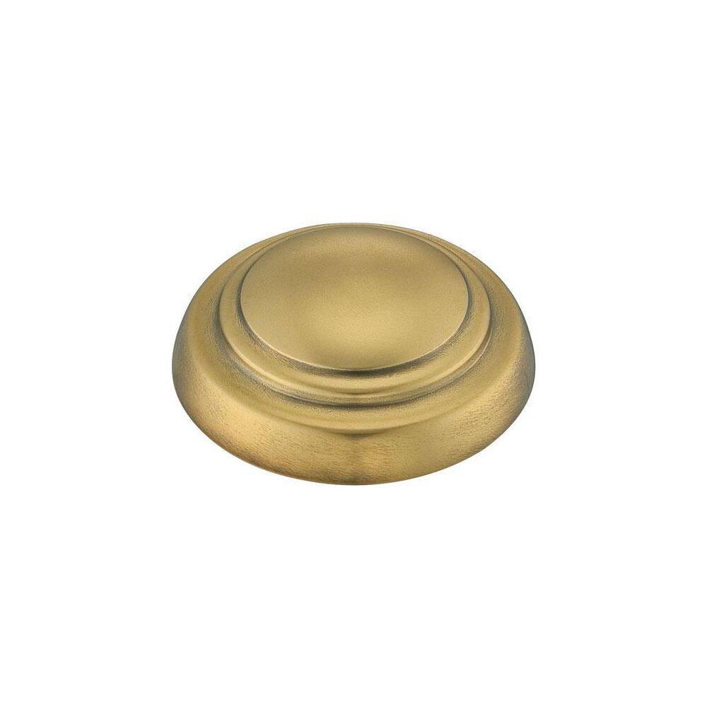 Liberty Gold LED Flush Mount Ceiling Light with Etched White Glass