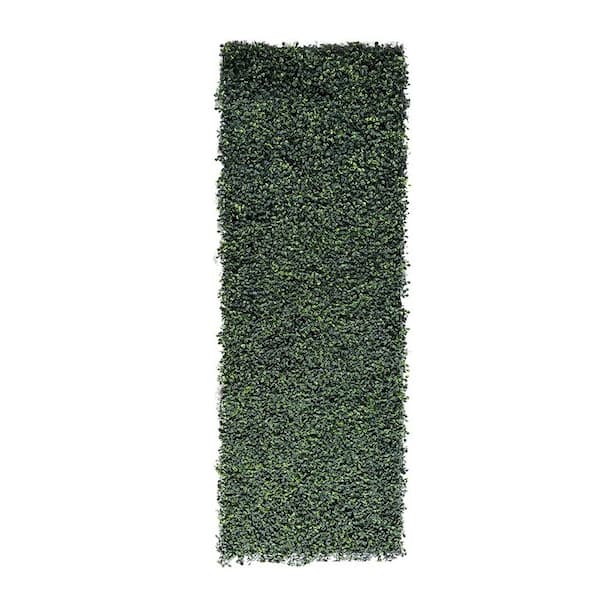 Ejoy 60 in. x 1 60 in. Artificial Dark Green Boxwood Roll Panels