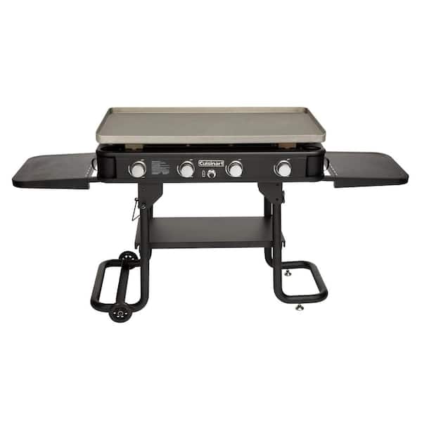 36 in. 4-Burner Propane/Gas Griddle- Black