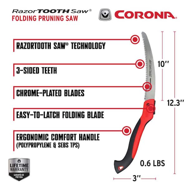 Corona RazorTOOTH 10 in. High Carbon Steel Blade with Ergonomic
