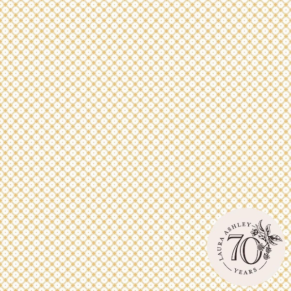 Laura Ashley Laura Ashley Wickerwork Pale Ochre Yellow Wallpaper