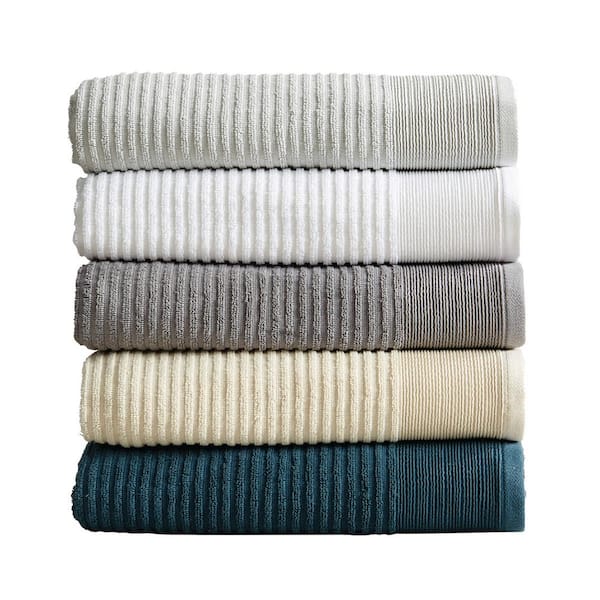 Choice 16 x 19 24 oz. White Cotton Textured Terry Bar Towels in