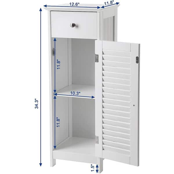 Nestl Narrow Bathroom Storage Cabinet & Organizer with 2 Doors 3