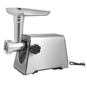 300/600W efficient light-weight Electric Meat Grinder, Stainless steel mincer in silver