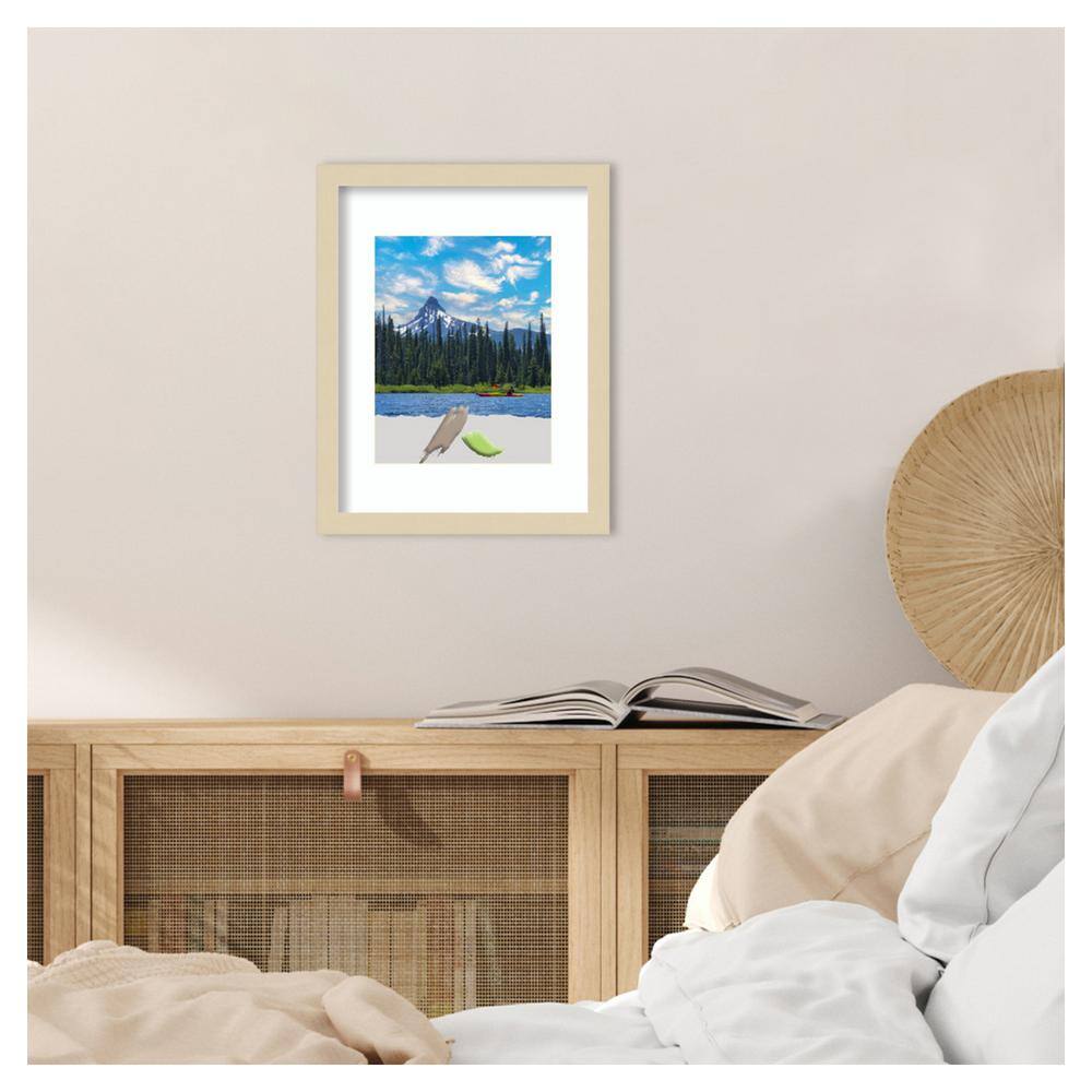 Svelte Natural Wood Satin Finish Rectangular Wall Picture Frame