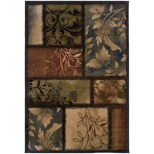 Branches Brown 7 ft. x 10 ft. Area Rug