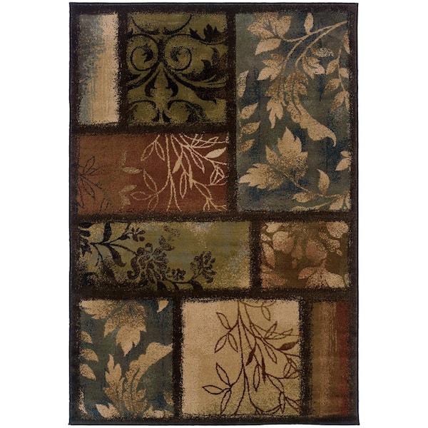 Branches Brown 8 ft. x 11 ft. Area Rug