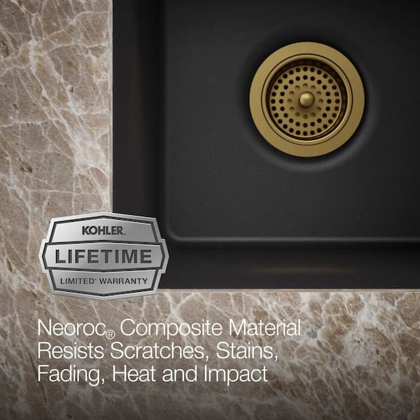 ヴラスブラム　KHA:KI KINGSTON Brass Templeton KVPB3022M38 30-Inch Carrara Marble Vanity