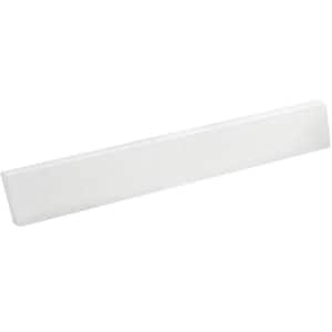 Ellipse 21 in. Solid Surface Sidesplash in White