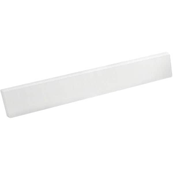 Swan Ellipse 21 in. Solid Surface Sidesplash in White