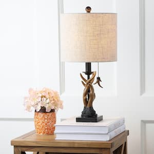 ORE International 14.25 in. Floral Touch Lamp K313B - The Home Depot