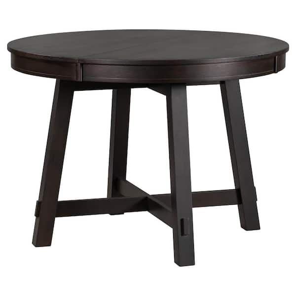 Espresso extendable deals dining table