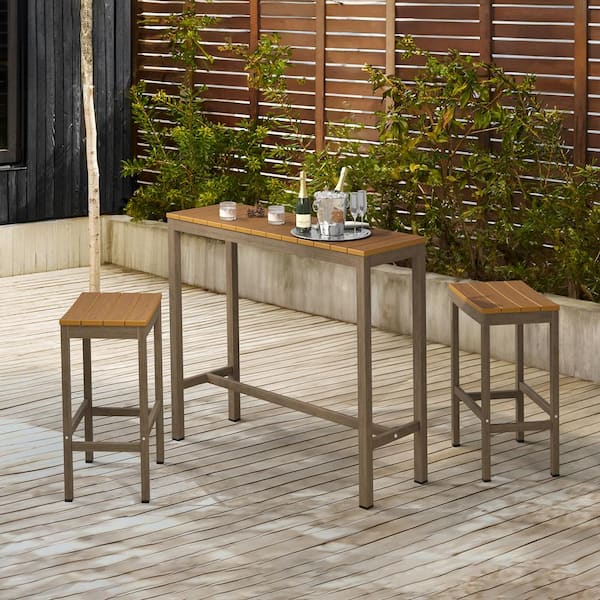 Plastic bar table online and stools