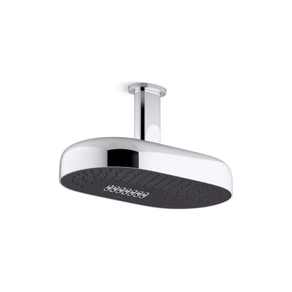 KOHLER Margaux 1-Spray Patterns 2.5 GPM 5.3125 in. Wall Mount Katalyst Fixed Shower Head in Vibrant Polished Nickel