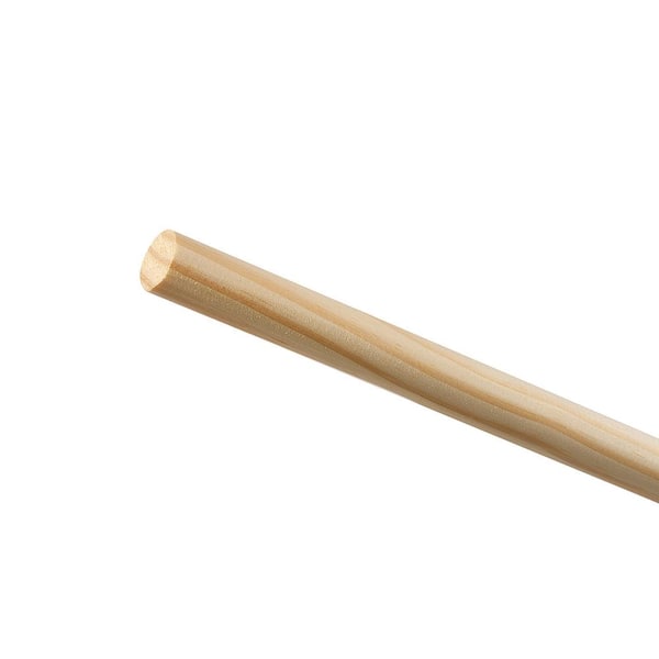 Waddell Pine Round Dowel - 48 In. X 0.875 In. - Sanded And Ready For 