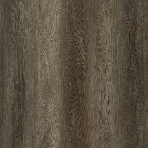 Lucida Surfaces TruCore Bark 12 MIL x 7.3 in. W x 48 in. L Click Lock Waterproof Luxury Vinyl Plank Flooring (24.5 sqft/case)