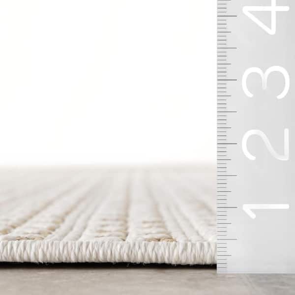 Neutral 60 ft. x 96 ft. Havanah Geometric Indoor/Outdoor Area Rug