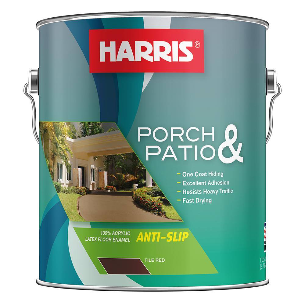 Moronic course local Harris Porch & Patio 1 gal. Tile Red Anti Slip 34124 - The Home Depot