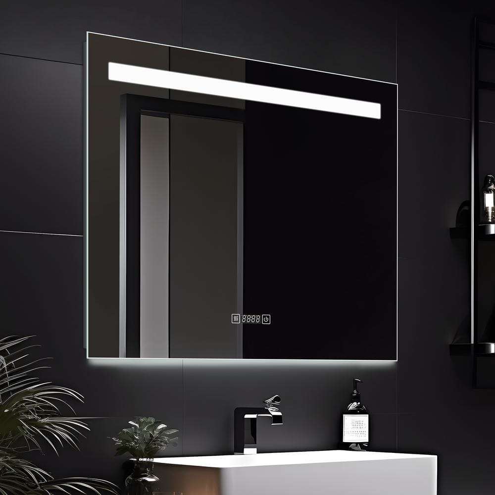 24 in. W x 32 in. H Rectangular LED Lighted Anti-Fog Dimmable Bathroom Vani