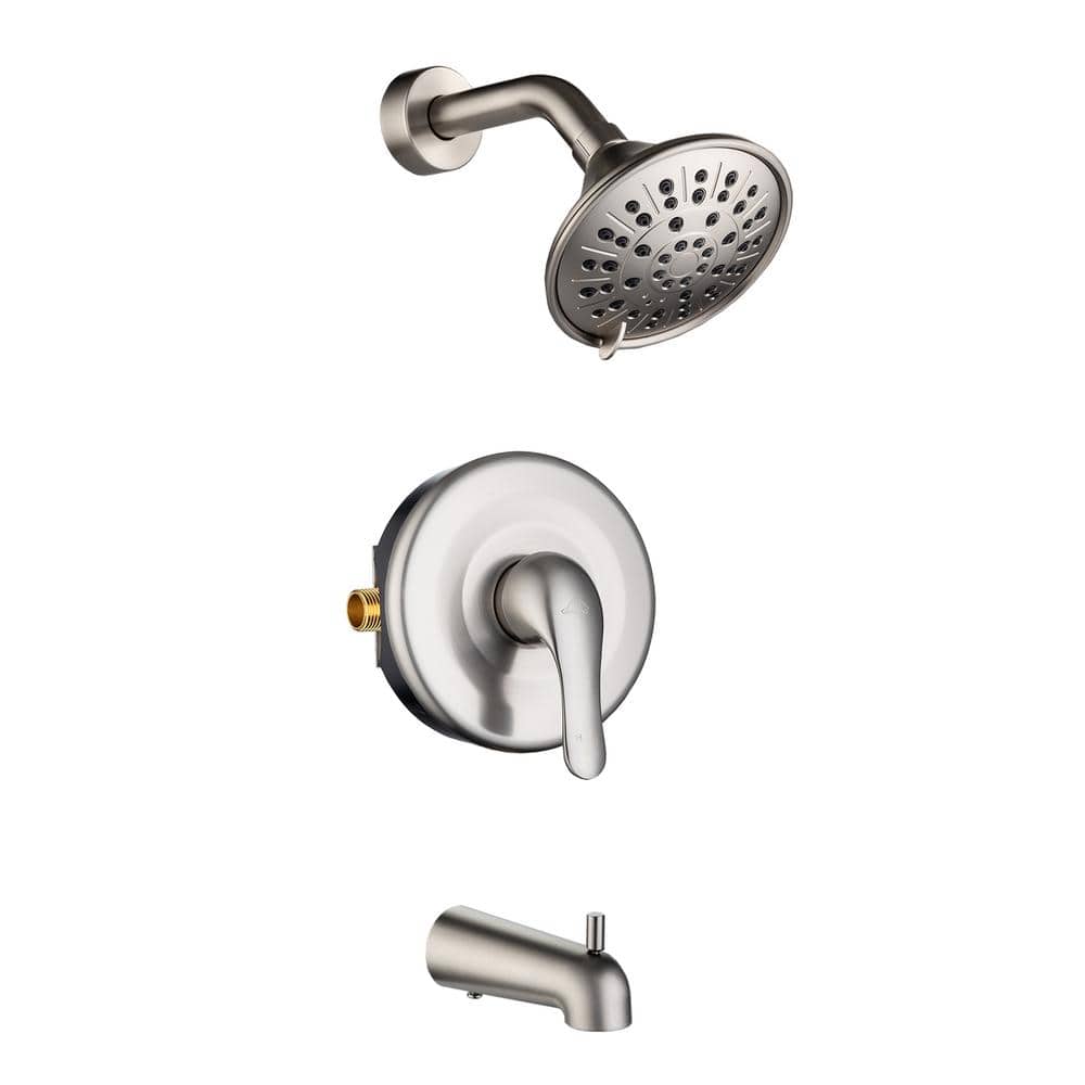 Single-Handle Tub and Shower Faucet in Brushed Nickel, (Valve Included) price history on PriceWatchPro