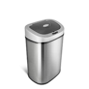 Behrens 1270 Trash Can, 31 gal Capacity, Steel, Silver
