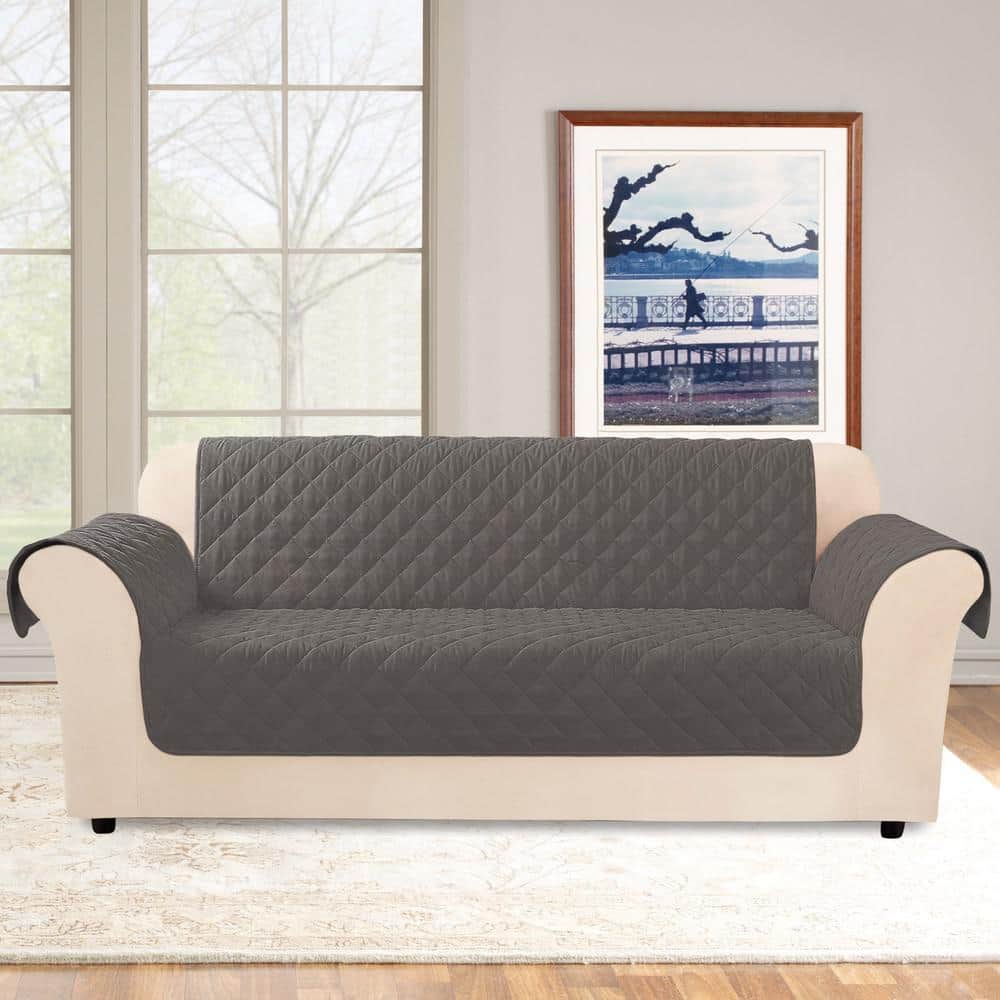 Surefit Sure FIT Non-Slip/Waterproof Sofa Furniture Cover Blue