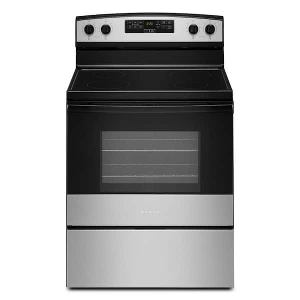 30 in. 4-Burner Elements Freestanding Electric Ranges in Stainless Steel with Extra-Large Oven Window
