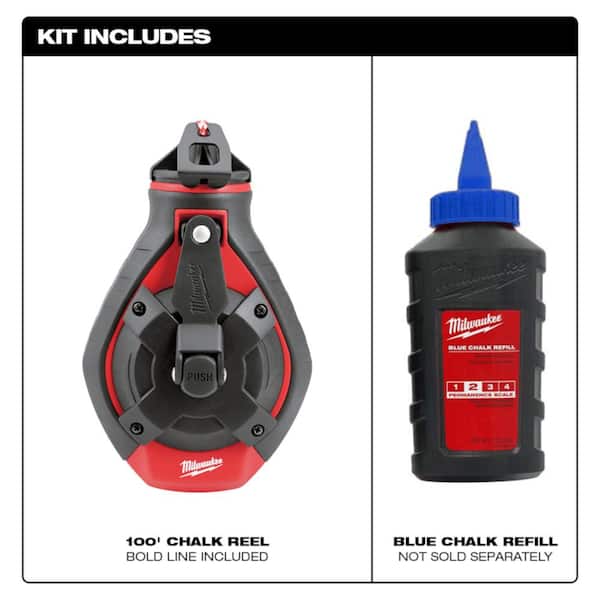 100 ft. Bold Line Chalk Reel Kit with Blue Chalk