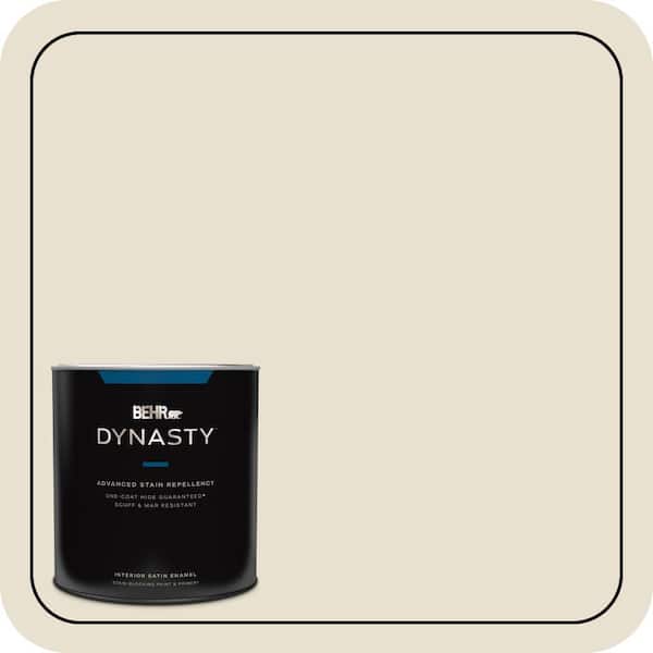 BEHR DYNASTY 1 qt. #BXC-11 Ibis Satin Enamel Interior Stain-Blocking Paint and Primer