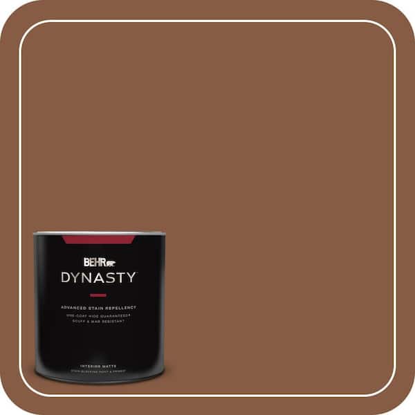 BEHR DYNASTY 1 qt. #ICC-80 Cinnamon Spice Matte Interior Stain-Blocking Paint and Primer