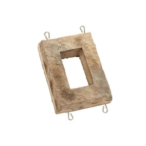 6 in. x 8 in. Cream Electrical Outlet Stone
