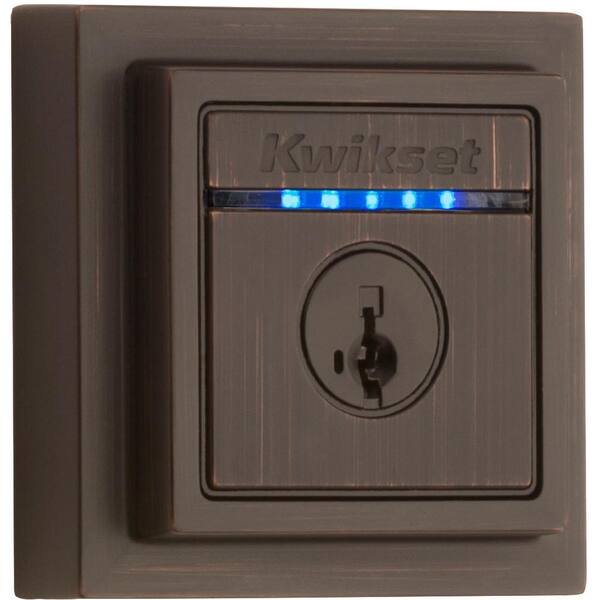 Venetian Bronze Kwikset Kevo Smart Deadbolt Door Lock Keyless Bluetooth Digital