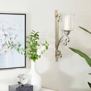Silver Metal Wall Sconce