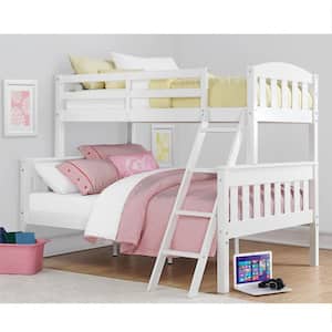 Airlie Twin Over Full White Wood Bunk Bed