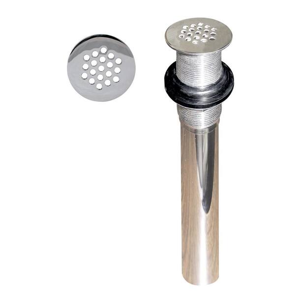 Belle Foret Grid Strainer Lavatory Drain without Overflow Holes in Polished Chrome