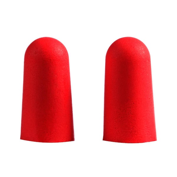 Milwaukee Red Disposable Earplugs (10-Pack) with 32 dB Noise Reduction  Rating 48-73-3001 - The Home Depot