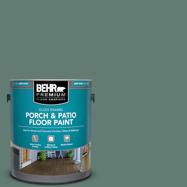 BEHR PREMIUM 1 gal. #S430-6 Forest Edge Gloss Enamel Interior/Exterior Porch and Patio Floor Paint